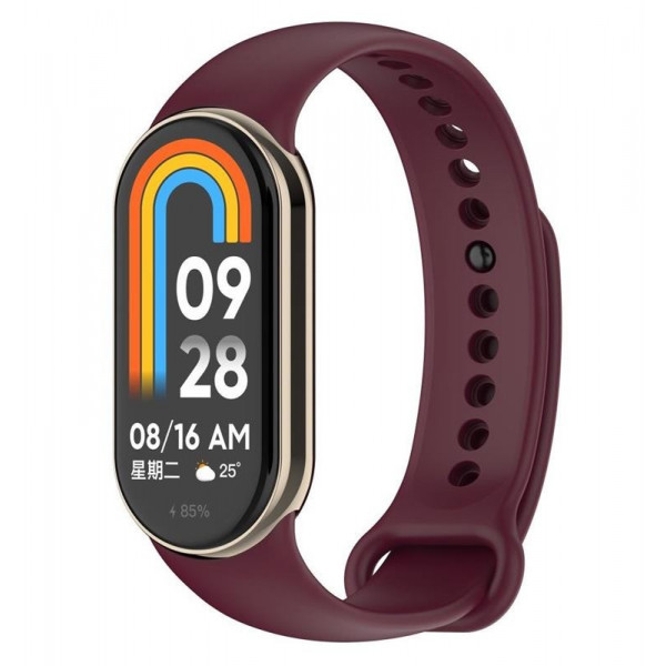 Фото - Ремешок для фитнес-браслета BeCover for Xiaomi Mi Smart Band 8 Burgundy Red (709378)