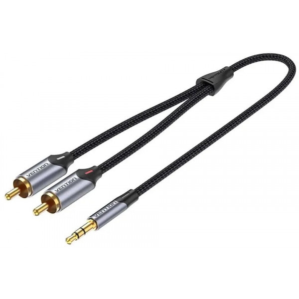 Фото - Кабель 3.5 мм - RCA Vention 2xRCA (M/M) 1.5 м Black (BCNBG) Фото - Кабель 3.5 мм - RCA Vention 2xRCA (M/M) 1.5 м Black (BCNBG)