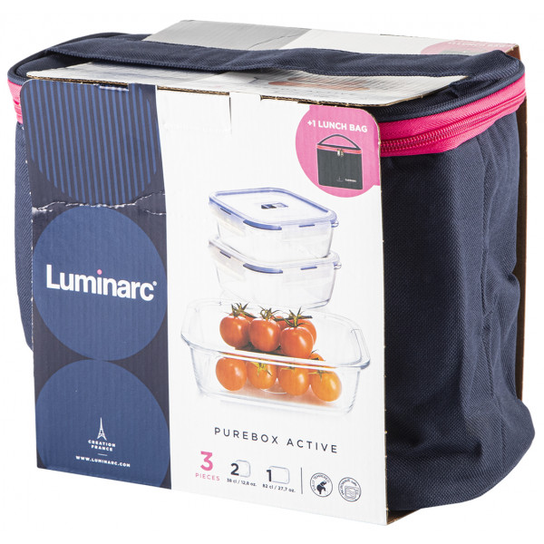 Фото - Набор емкостей для хранения  Luminarc Pure Box Active + Bag (P8002)