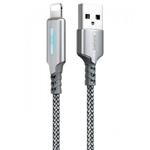 Фото - Кабель синхронизации данных Remax RC-123i Gonyu USB - Lightning (M/M) 2.4 A 1 м Silver (6972174151939)