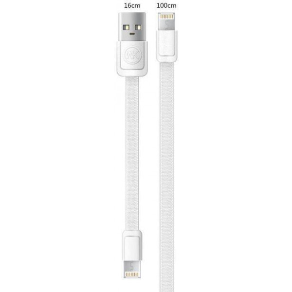 Фото - Кабель синхронизации данных WK WDC-009 M&S USB - Lightning + micro USB (M/M) 1m White (2000700000063)