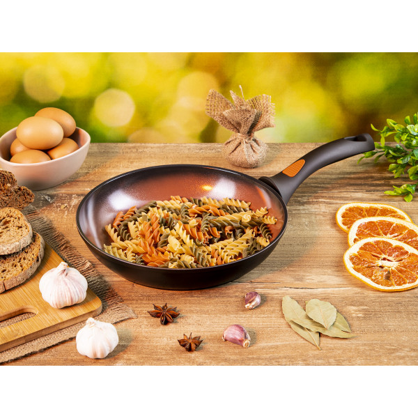 Фото - Сковорода универсальная Ardesto Terra Nature 24 см Orange/Brown (AR2724FA)