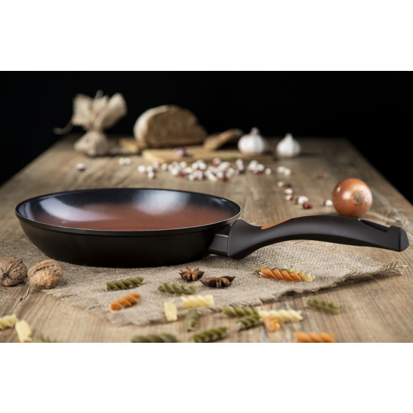 Фото - Сковорода универсальная Ardesto Terra Nature 24 см Orange/Brown (AR2724FA)