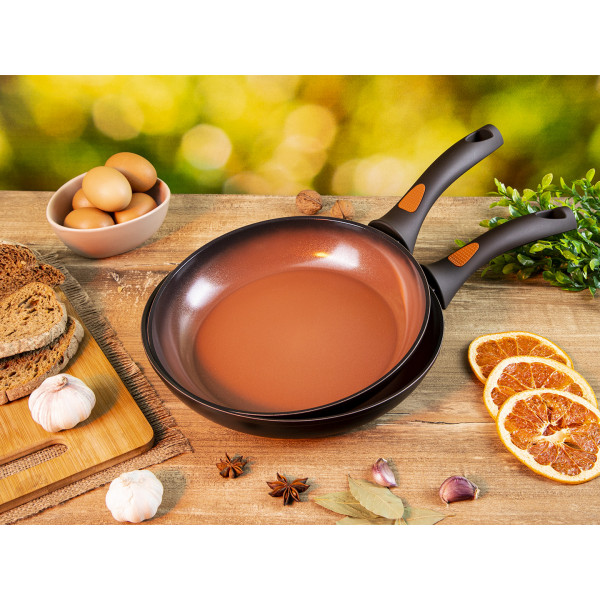 Фото - Сковорода универсальная Ardesto Terra Nature 26 см Orange/Brown (AR2726FA)