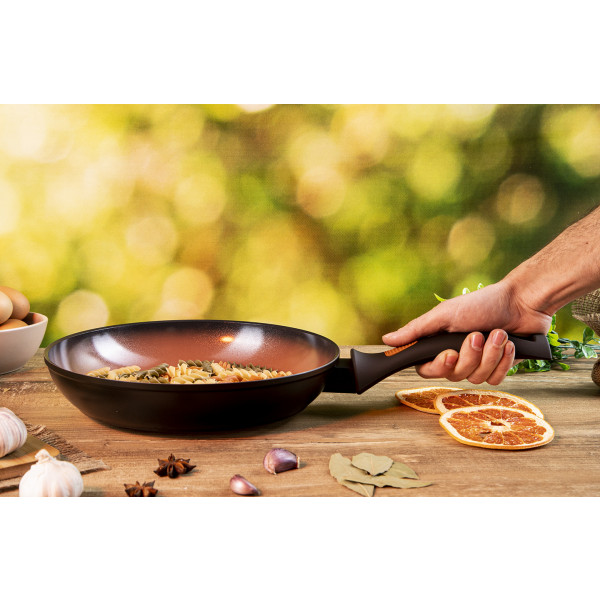 Фото - Сковорода универсальная Ardesto Terra Nature 26 см Orange/Brown (AR2726FA)