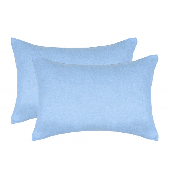 Фото - Наволочка Home Line махровая голубой 40х60 2 шт. (155671) Фото - Наволочка Home Line махровая голубой 40х60 2 шт. (155671)