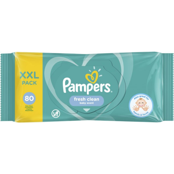 Фото - Салфетки влажные для детей Pampers Fresh Clean 80 шт. (8001841077598)
