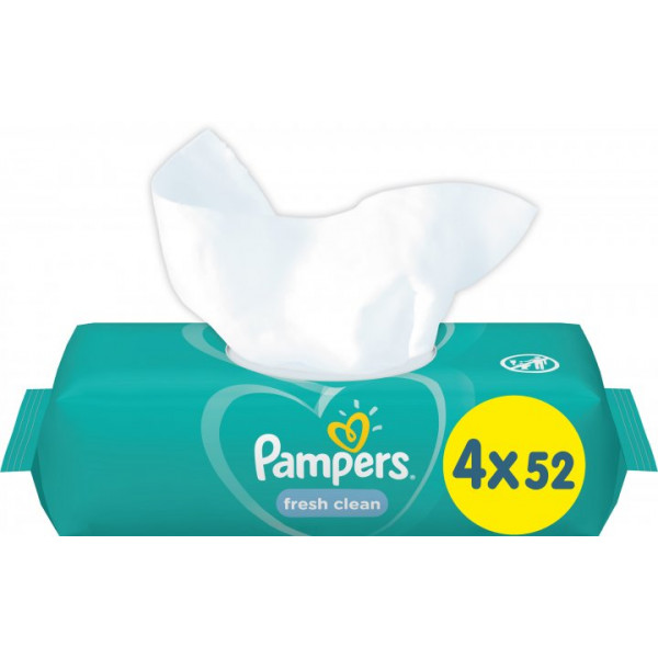 Фото - Салфетки влажные для детей Pampers Fresh Clean 208 шт. (8001841077949)