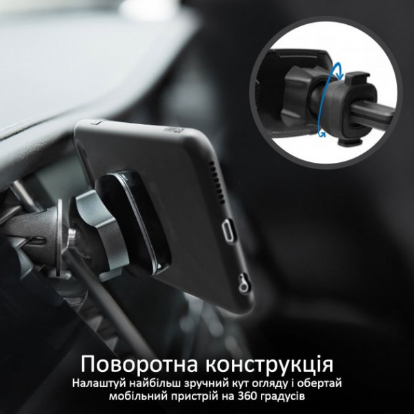 Фото - Держатель для мобильного устройства Promate Airgrip-2 Blue