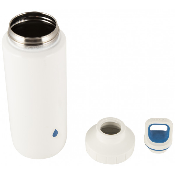 Фото - Бутылка для воды Tefal K3194312 Drink2Go Light Steel 0,6 л White/Blue