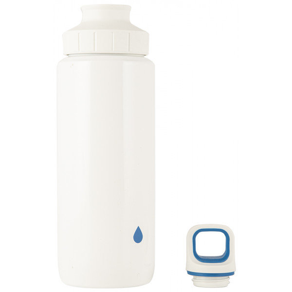 Фото - Бутылка для воды Tefal K3194312 Drink2Go Light Steel 0,6 л White/Blue