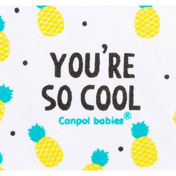 Фото - Нагрудник тканевый Canpol babies на липучке So Cool, хлопок, бирюзовый (15/114_tur)