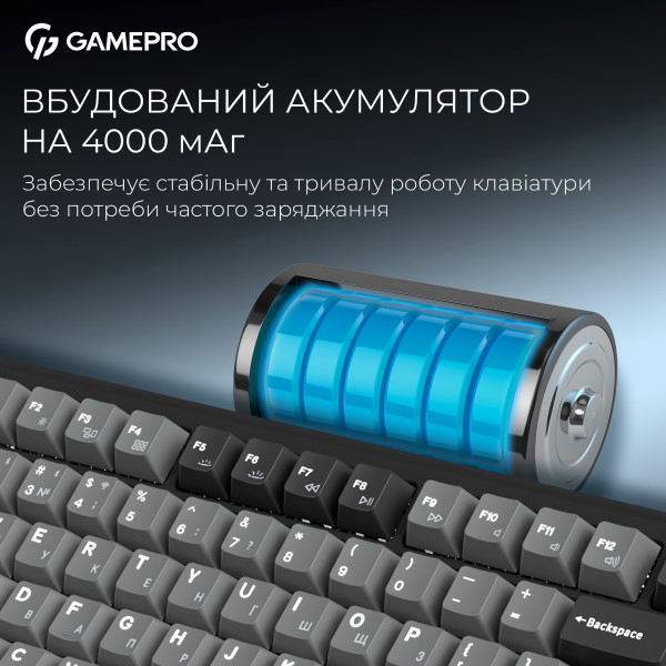 Фото - Клавиатура беспроводная игровая GamePro Asgard Yord Keychron Super Black (MK266BK)