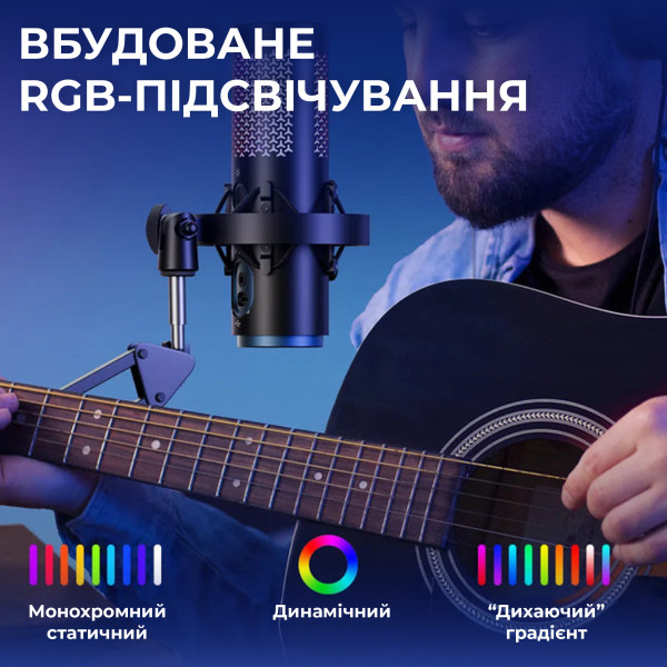Фото - Микрофон для компьютера беспроводной Boya K5-02 RGB Black