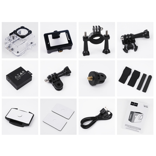 Фото - Экшн-камера HOCO DV100 sports camera Black (6942007616799)