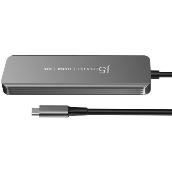 Фото - Хаб USB J5create USB-C 5-в-1 Silver (JCH453-N)
