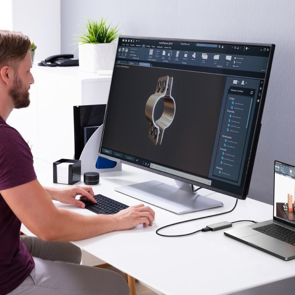 Фото - Хаб USB J5create USB-C 5-в-1 Silver (JCH453-N)