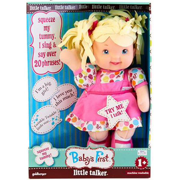 Фото - Интерактивная кукла Baby's First Little Talker Учись говорить Блондинка (71230-1)