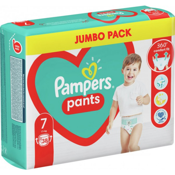 Фото - Одноразовые подгузники-трусики Pampers Pants Giant Plus Джамбо Размер 7 (17+ кг), 38 шт. (740968)