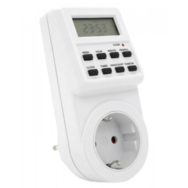 Фото - Умная розетка Voltronic Programme Timer Digital c цифровым таймером Фото - Умная розетка Voltronic Programme Timer Digital c цифровым таймером