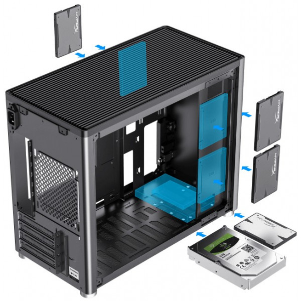 Фото - Микроповреждение - Корпус Gamemax ATX без блока питания ini-ITX Spark Pro Black