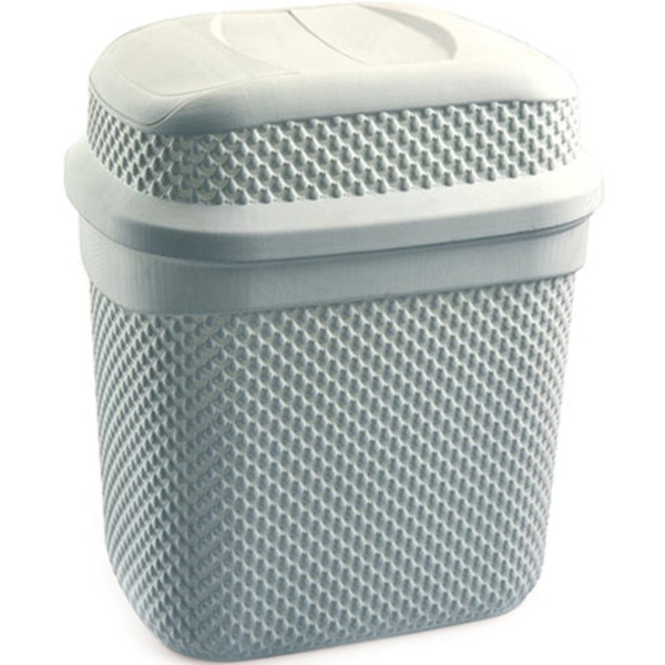 Фото - Бак для мусора UCSAN PLASTIC DROP 11л серый металлик (133009.2)