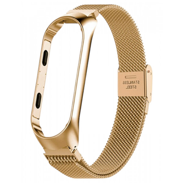 Фото - Ремешок для фитнес-браслета BeCover Metal for Xiaomi Mi Smart Band 8 Gold (709359)