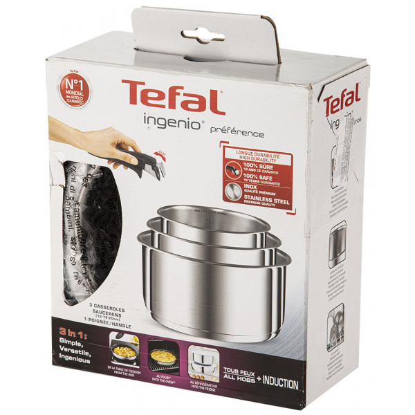 Фото - Набор ковшей со съемной ручкой Tefal L9419502 Ingenio Preference 4 пр.