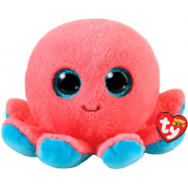 Фото - Мягкая игрушка животное TY Beanie Boo's 36390 Осьминог "SHELDON" 15см (36390)