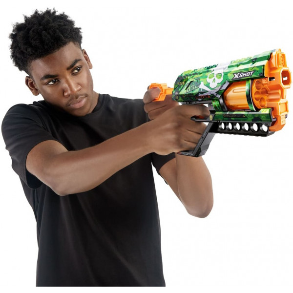 Фото - Бластер многозарядный ZURU X-SHOT Skins Griefer Camo (12 патронов) (36561H)