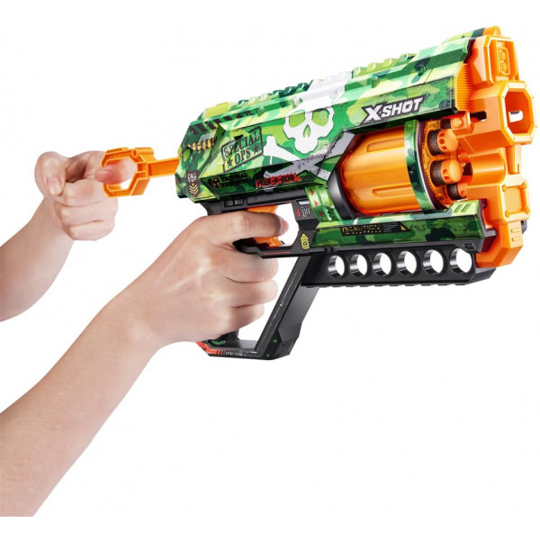 Фото - Бластер многозарядный ZURU X-SHOT Skins Griefer Camo (12 патронов) (36561H)