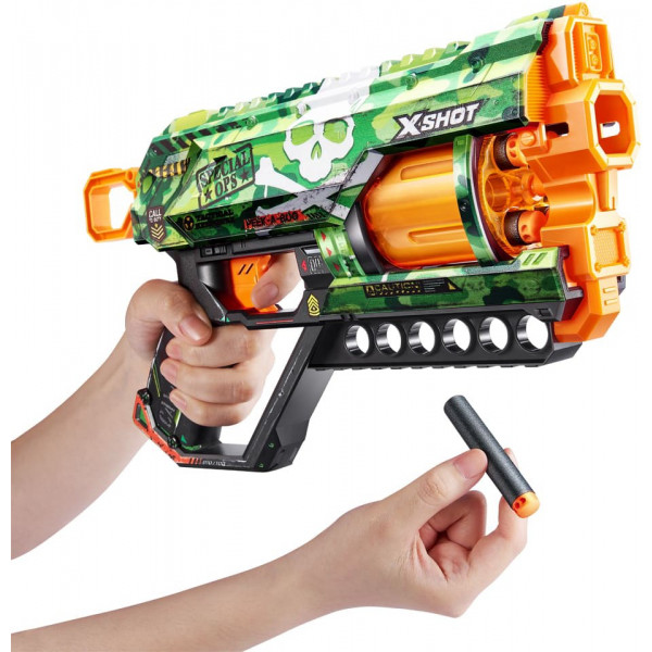 Фото - Бластер многозарядный ZURU X-SHOT Skins Griefer Camo (12 патронов) (36561H)