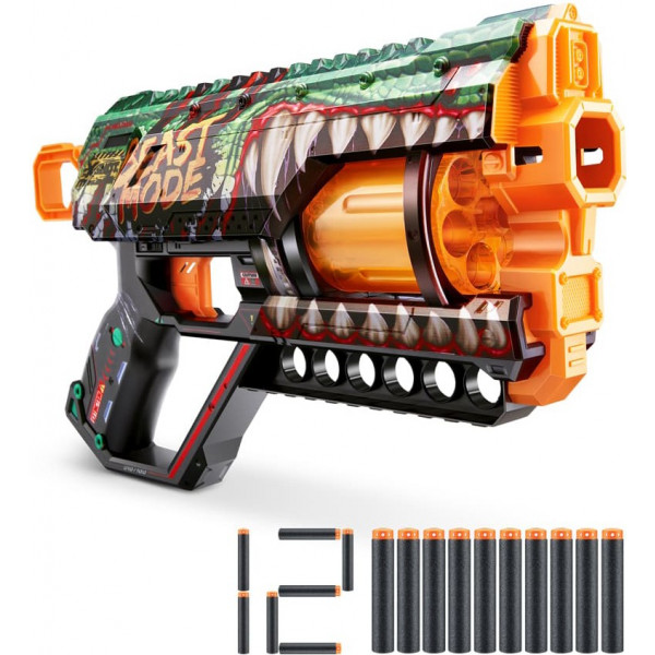 Фото - Бластер многозарядный ZURU X-SHOT Skins Griefer Beast Out (12 патронов) (36561A)