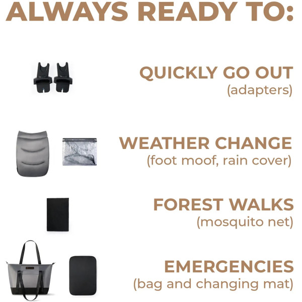 Фото - Коляска универсальная 2 в 1 Kinderkraft Prime 2 Shadow Grey (KSPRIM02GRY2000)