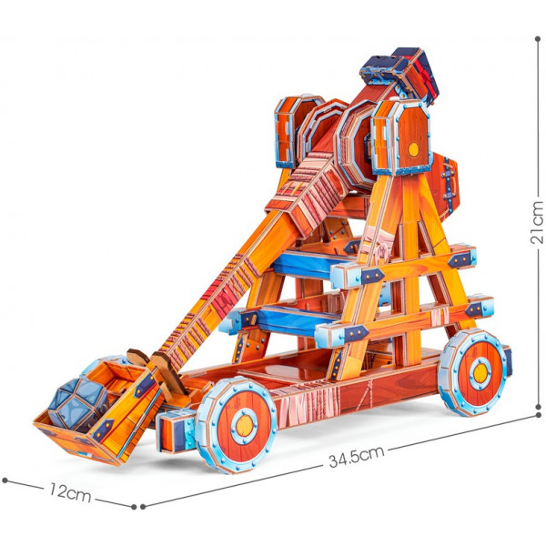 Фото - 3D пазлы Cubic Fun STEM "КАТАПУЛЬТА" (DS1086h)