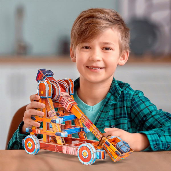 Фото - 3D пазлы Cubic Fun STEM "КАТАПУЛЬТА" (DS1086h)