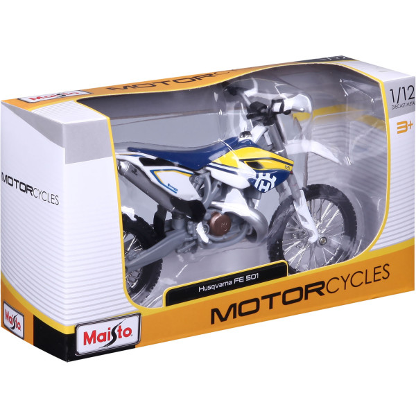 Фото - Коллекционный легковой транспорт Maisto Мотоцикл Husqvarna FE 501, 1:12 (31101-16921)