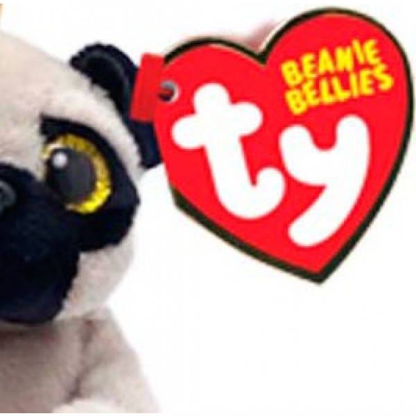 Фото - Мягкая игрушка животное TY Beanie Bellies 43104 Мопс "IZZY" 12см (43104)