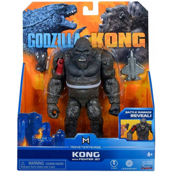 Фото - Фигурка мифического существа Godzilla vs. Kong КОНГ С ИСТРЕБИТЕЛЕМ (15 см) (35304)