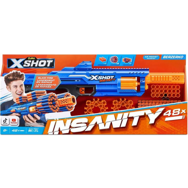 Фото - Бластер многозарядный ZURU X-Shot Insanity Berzerko 8 Shot (36610R)