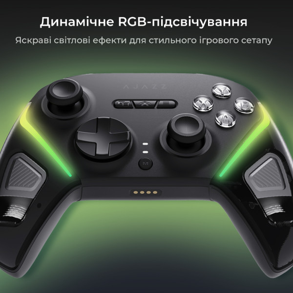 Фото - Геймпад Ajazz 2.4G/BT/USB (Switch/PC/iOS/Android) RGB Black (GP100S-B)