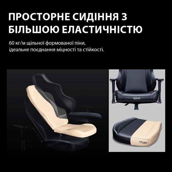 Фото - Кресло для геймеров Anda Seat Phantom 3 Pro Size L Dark Grey Linen Fabric (AD18YC-06-GB-F)