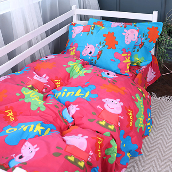 Фото - Комплект постельного белья детский MirSon 143х210 см Kids Time 17-0507 Peppa Бязь (2200007075096)