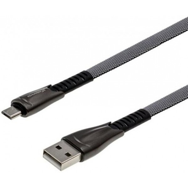 Фото - Кабель синхронизации данных Grand-X USB-microUSB 2А 1m (FM09)