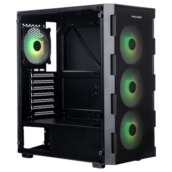 Фото - Корпус ProLogix E115 Tempered Glass&Mesh Black