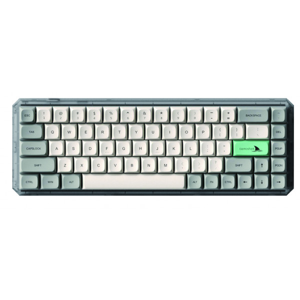 Фото - Клавиатура беспроводная игровая Motospeed Darmoshark K5 Gateron Silver Pro Light Gray (dmk5lgspro)