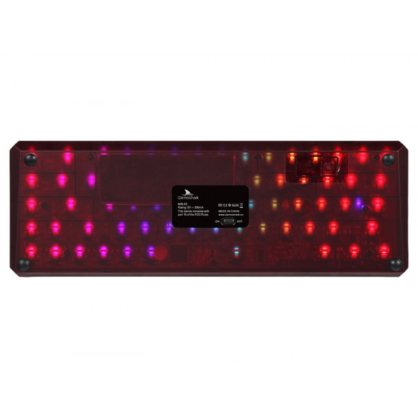 Фото - Клавиатура беспроводная игровая Motospeed Darmoshark K5 Gateron Red Red-Black (dmk5rbgr)