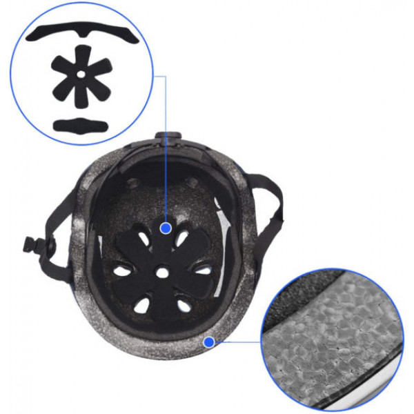 Фото - Шлем Coconut Белый с красными звездочками 44-51 см (COCO 4XS)