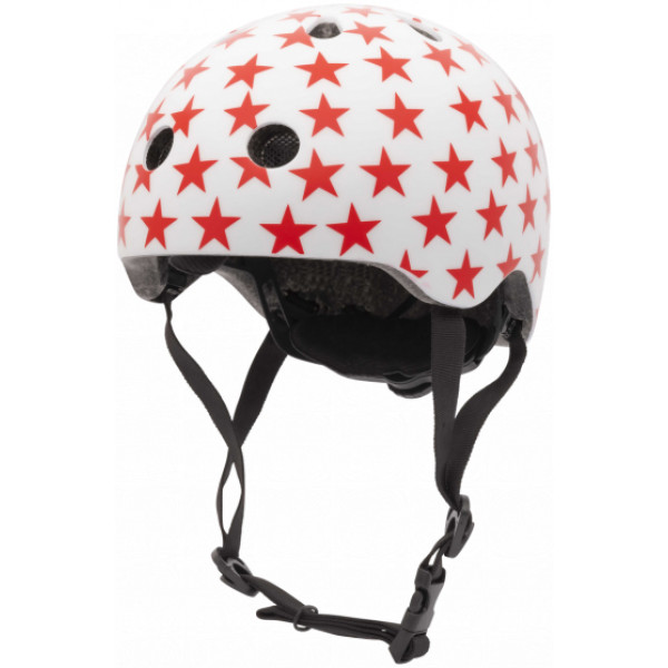 Фото - Шлем Coconut Белый с красными звездочками 44-51 см (COCO 4XS) Фото - Шлем Coconut Белый с красными звездочками 44-51 см (COCO 4XS)