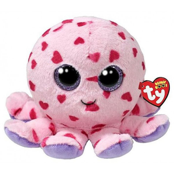 Фото - Мягкая игрушка глазастик TY Beanie Boo's Осьминог BUBBLES 15см (37342)
